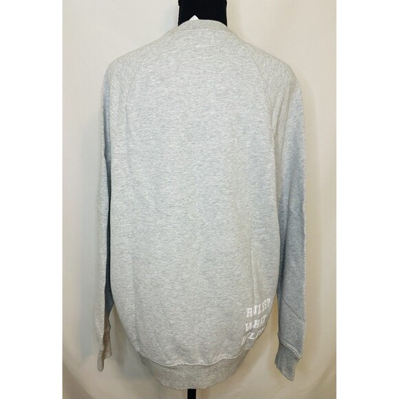 OFFLINE AERIE Oversized Embroidered Gray Crewneck Pullover Sweater XS NWT - Picture 3 of 12
